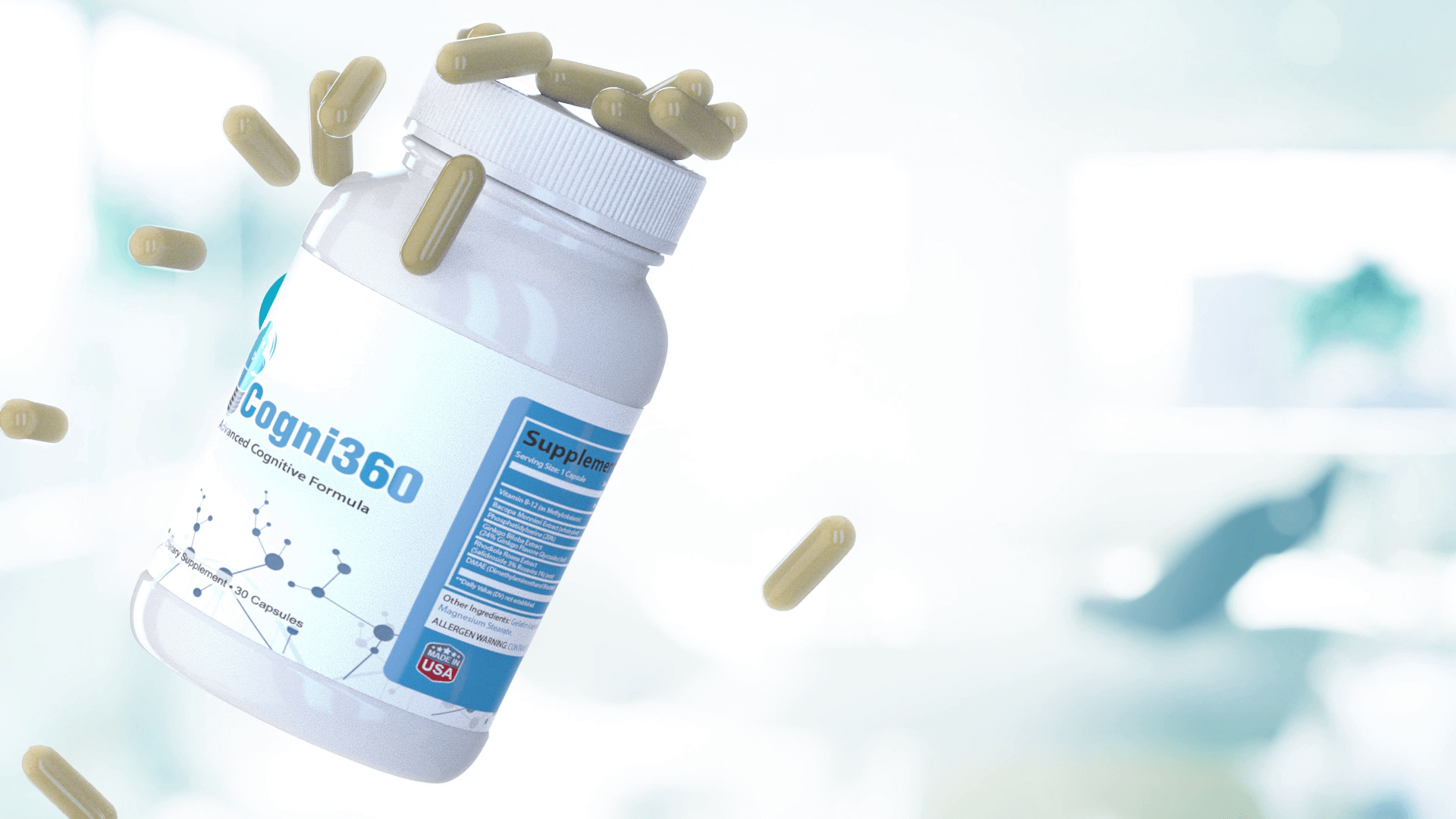 Cogni 360 is brain nutrition nootropics brand for your brain health and it work against brain fog this video sales script, video production, 3d animation presentation for VSL made by Fantastic Imago Branding, Advertising and Consulting Agency